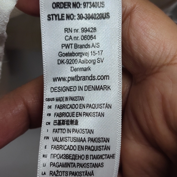 Lindbergh Cotton Linen Button Down Shirt Men Size XL Off White Long Sleeve - Picture 8 of 10